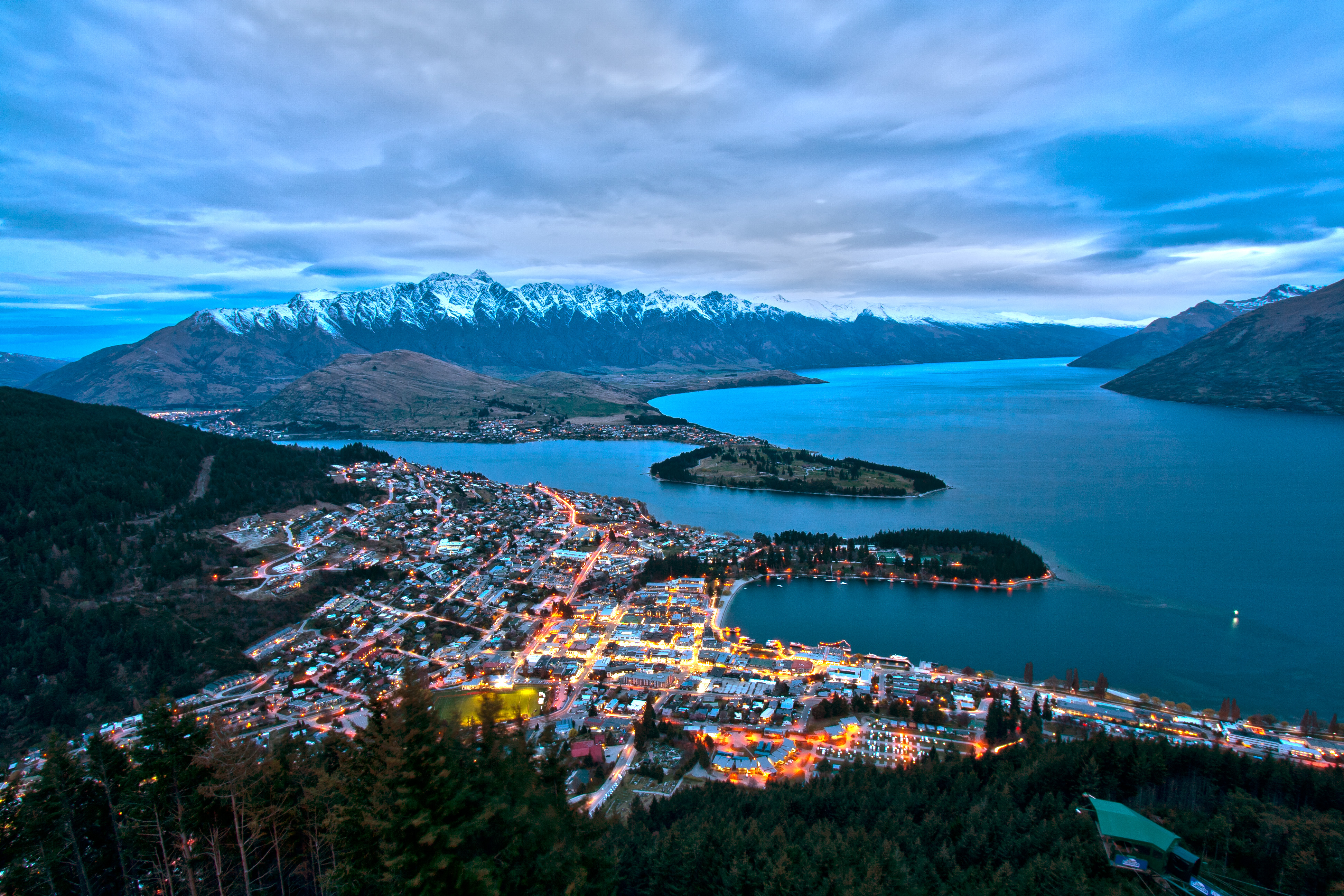 Queenstown at dusk
